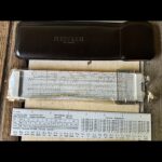 Nestler Multimath-Duplex pocket slide rule 0130 sleeve 1970 Germany
