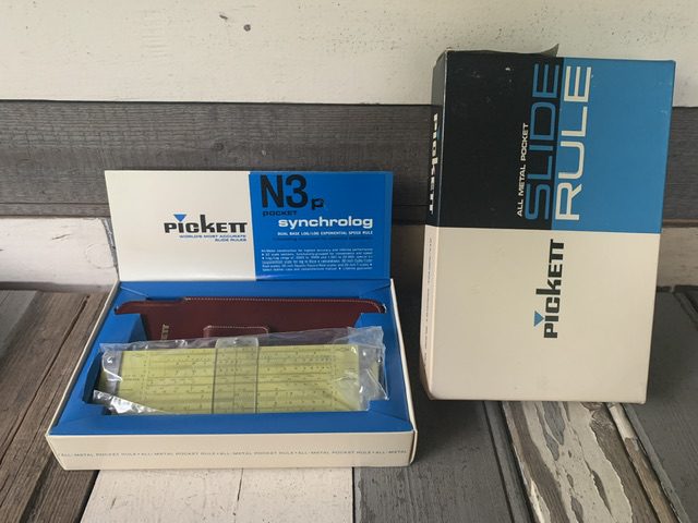 Pickett N3P-ES pocket Power Log Exponential full set NOS 1960 USA