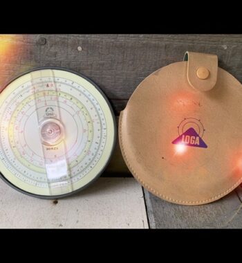 Loga 30 RZh circular slide rule in case 1950 Switzerland