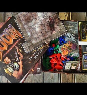 DOOM the Board Game tactical futuristic adventure by id software 2004 USA