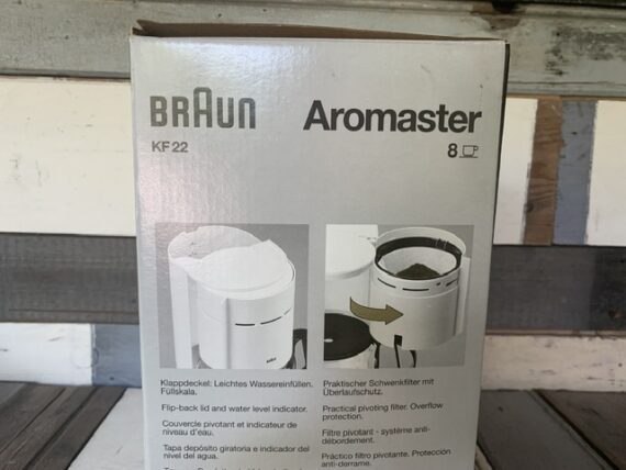 Braun KF22 Aromaster type 3083 design Coffee maker NOS 1990 Germany