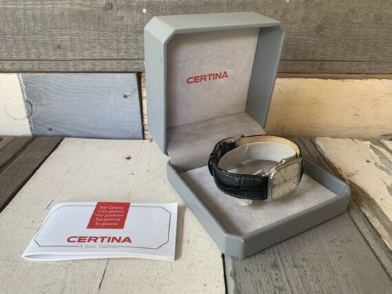 Certina unisex quartz watch 30mm steel box papers 1980 - Image 13
