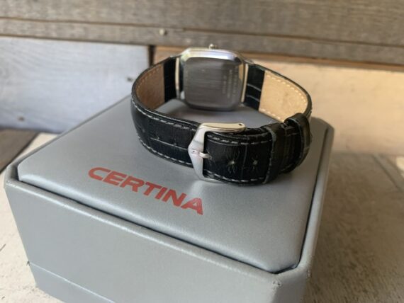 Certina unisex quartz watch 30mm steel box papers 1980 - Image 4