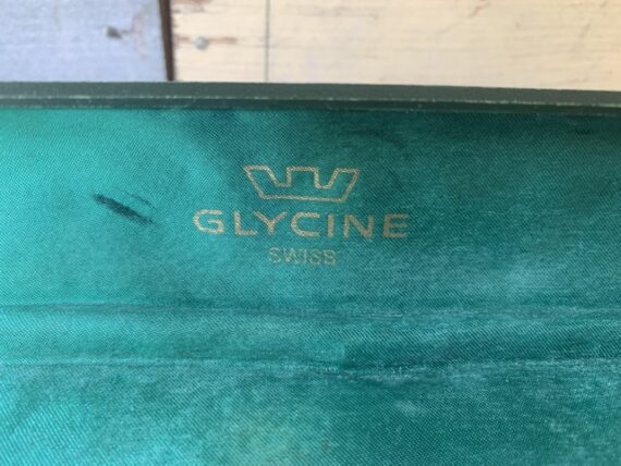 Glycine green mens dress watch box 1960 Switzerland