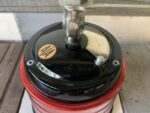 AJA candy apple red metallic coffee grinder 1960 Norway