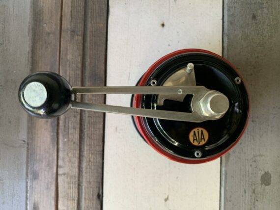 AJA candy apple red metallic coffee grinder 1960 Norway - Image 6