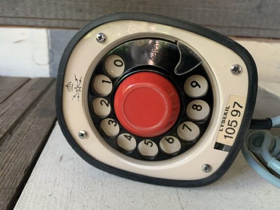 Ericofon by Ericsson pale blue Cobra Phone original cord 1960 Sweden - Image 3