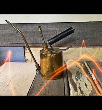 Optimus 130 oil can brass 1940 Sweden