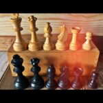 Chess set Staunton type K78 wood in box 1960 France