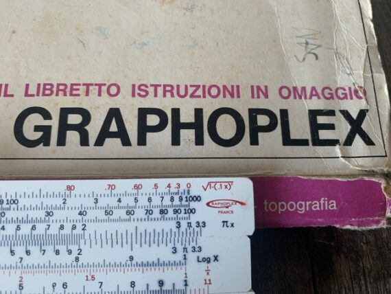 Graphoplex Koh-I-Noor Rapido-Math 10021 pocket slide rule 1960 Italy