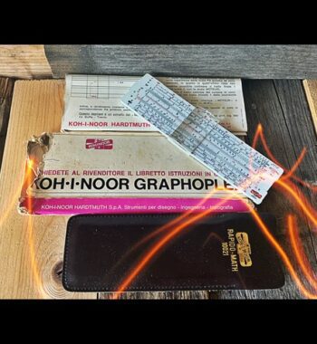 Graphoplex Koh-I-Noor Rapido-Math 10021 pocket slide rule 1960 Italy