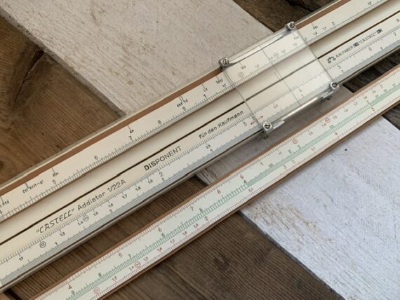 Faber Castell disponent 1/22A Addiator pen slide rule 1950 Germany - Image 2
