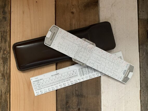 Nestler Polymath-Duplex pocket slide rule 0129 sleeve 1960 Germany