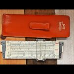 Keuffel Esser 68 1130 Deci-Lon 5 pocket slide rule case 1970 USA