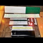 2x Fuji 535S pocket and 129 student Log slide rule Japan 1970