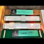 Faber Castell 2x Novo Duplex 2/83 and 2/82 slide rule full sets 1970 Germany