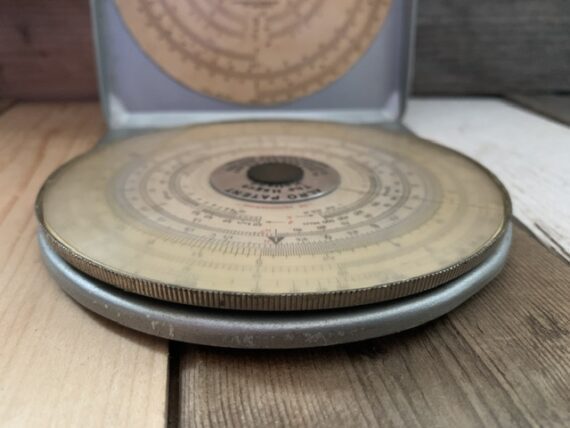 Alro Muiderkring Radio Electronics slide rule metal case 1950 Holland - Image 2