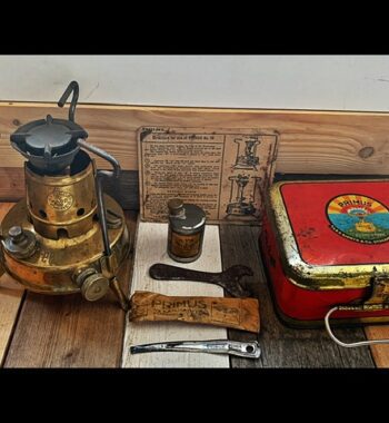 Primus 96 complete small camping stove in tin complete 1952 Sweden