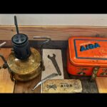 Aida 220 small brass camping Stove box 1970 Germany