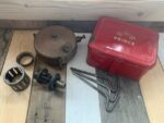 KFE Prince 60 small brass camping Stove box 1940 Sweden