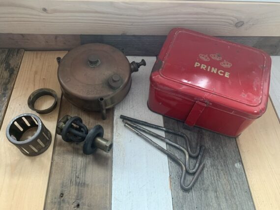 KFE Prince 60 small brass camping Stove box 1940 Sweden