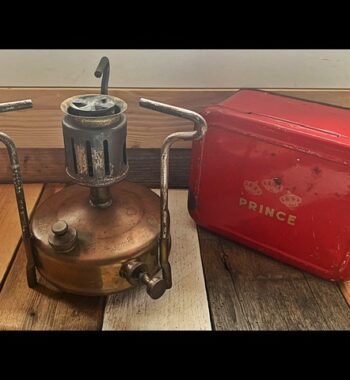 K.F. Eriksson's Prince 60 small brass camping Stove box 1940 Sweden