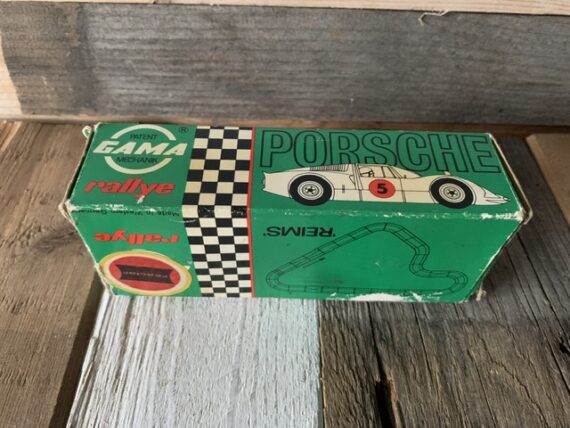 Gama Rallye 1:32 Porsche 7011 light nr 18 slot car 1970 box Germany - Image 8