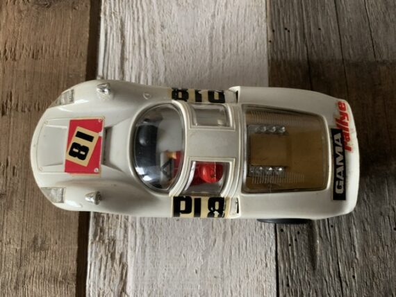 Gama Rallye 1:32 Porsche 7011 light nr 18 slot car 1970 box Germany