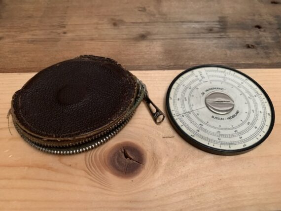 ALRO circular Slide rule case Muiderkring 1960 Holland - Image 2