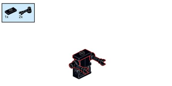 2000 items - Lego classic space robot from set 6931 minifigure 1985 Denmark - Image 6