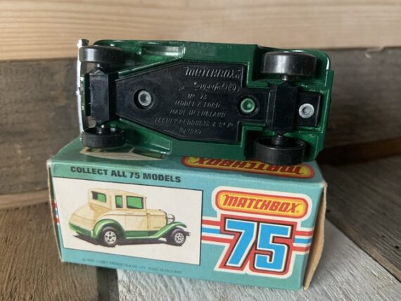 Matchbox 75 series 73 'A' Ford box 1979 Lesney England - Image 4