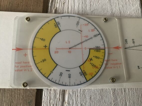 ALRO slide rule chart Cor-V-mat medical ECG-calculator 1970 Holland - Image 3
