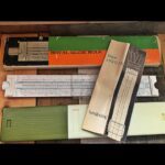 Royal 1091 Universita slide rule full set Japan 1970