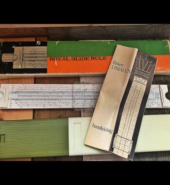 Royal 1091 Universita slide rule full set Japan 1970