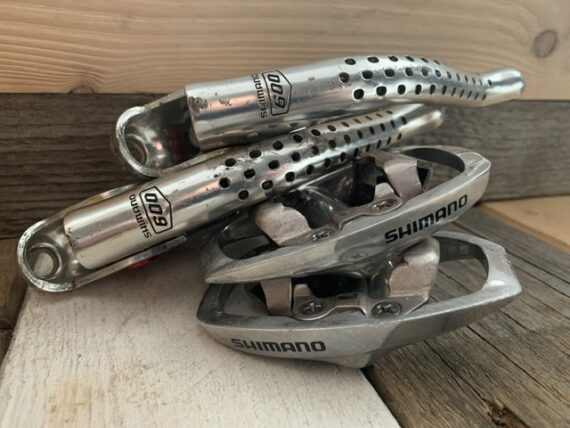 Shimano PD-A520 Tiagra pedals 600 brake levers 1980 Japan
