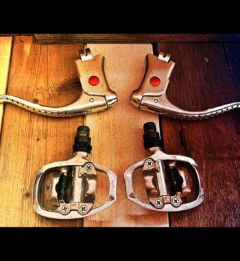 Shimano PD-A520 Tiagra pedals 600 brake levers 1980 Japan