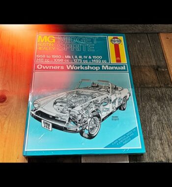 MG midget AH sprite book Haynes 1990 England USA - like new