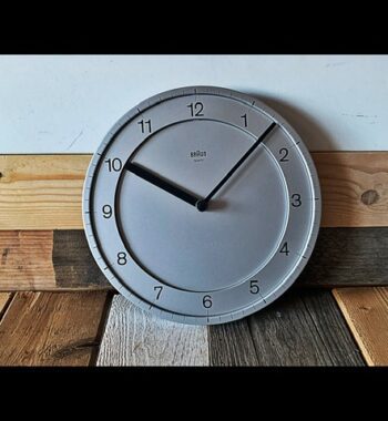 Braun 4861 ABW31 silver quartz clock Millennium edition 2000 Germany