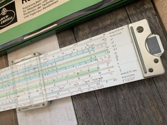 Faber Castell Novo Duplex 2/83N slide rule full set 1970 Germany - Image 4