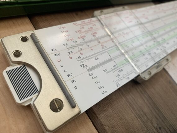 Faber Castell Novo Duplex 2/83N slide rule full set 1970 Germany - Image 5