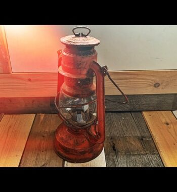 Feuerhand 275 Baby red hurricane oil lantern kerosine 1970 Germany