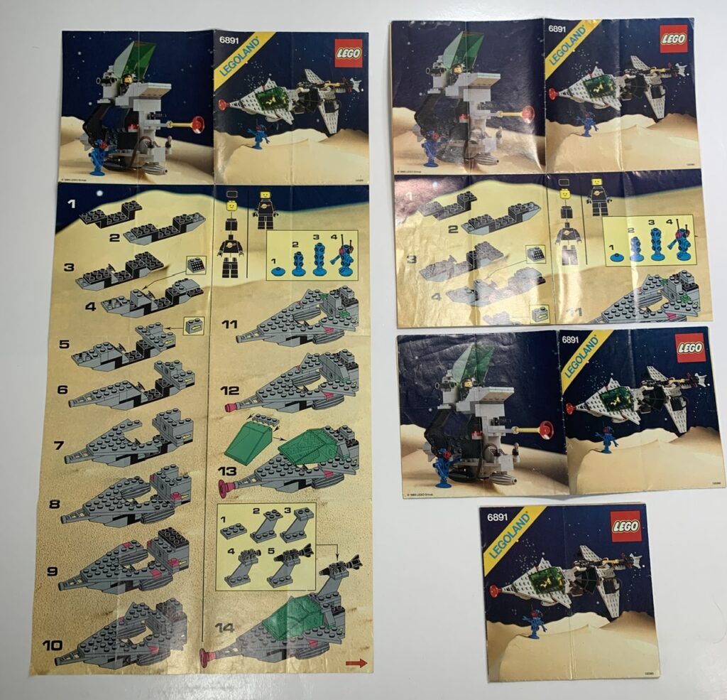 How to fold a lego manual / instruction sheet