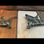 2x Dinky Toys 734 735 airplanes Javelin swift 1960's England