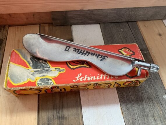 Schnittfix 2 bread knife box Man Tool 1970 Germany
