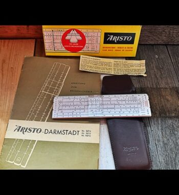 Aristo 867U pocket slide rule full set 1972 Germany