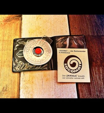 Logomat 2001 PfiffiKUS circular slide rule full set 1960 Germany
