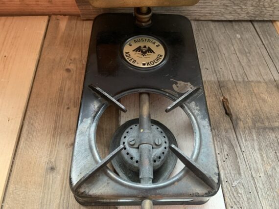 Vogtmann Wabak Adler 19 forerunner small foldable brass travel stove 1940 Austria - Image 3