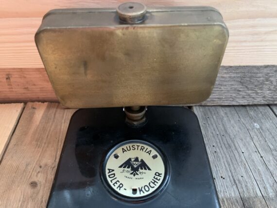 Vogtmann Wabak Adler 19 forerunner small foldable brass travel stove 1940 Austria - Image 4