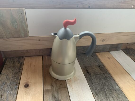 Bugatti Vulcano 6 cup moka pot Teseo Berghella 2000 Italy - Image 7