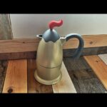 Bugatti Vulcano 6 cup moka pot Teseo Berghella 2000 Italy